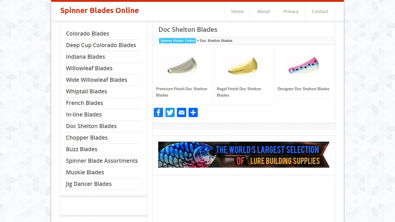 Doc Shelton Blades | Spinner Blades Online